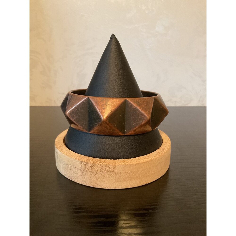 Copper Tone Pyramid Studded Bracelet Rock Your Style With This Bold Accessory